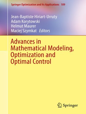 cover image of Advances in Mathematical Modeling, Optimization and Optimal Control